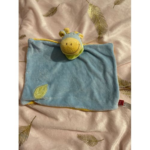 Doudou Girafe Ane Tex Bleu