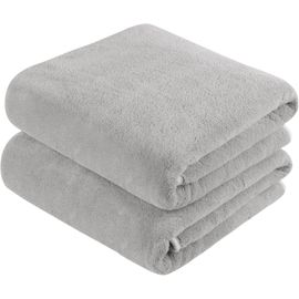 TZF-Serviette de Bain Microfibre, Lot de 2 Grande Draps de