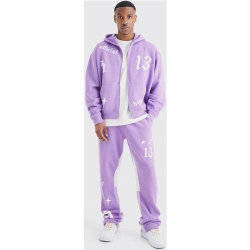 Survêtement Oversize Avec Sweat À Capuche Homme - Violet - S, Violet