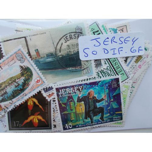 Jersey 50 Timbres Grands Formats Différents