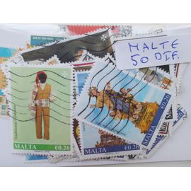Malte 50 Timbres Différents