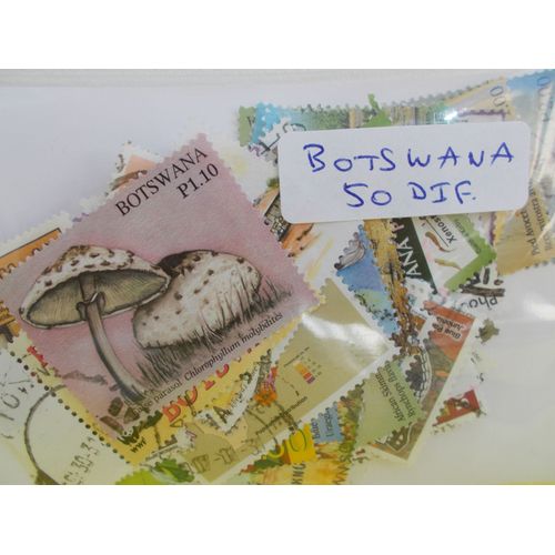 Botswana 50 Timbres Différents