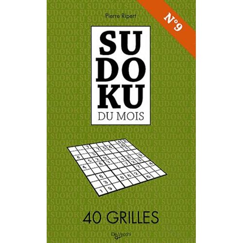Sudoku Du Mois N° 9 - 40 Grilles