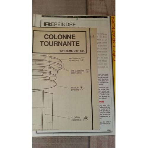 Plan Et Fiches De La Revue Système D N°624: Colonne Tournante