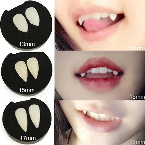Accessoires De Cosplay D'halloween, Dentiers De Vampire, Accessoires De Performance De Mascarade, 15mm, 4 Pi¿¿Ces