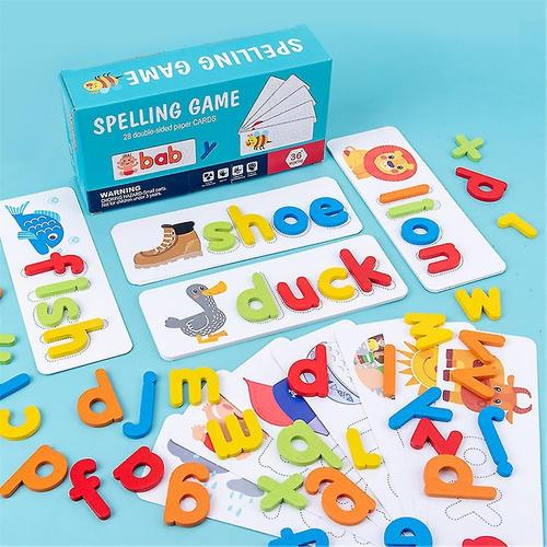 Jeu D'alphabet De Correspondance D'orthographe, Jouets D'apprentissage ¿¿Ducatifs Pour Les Tout-Petits, Activit¿¿ De Jouets D'apprentissage Pr¿¿Scolaire, Jouets D'alphabet Cadeaux Pour Gar?Ons Et Filles