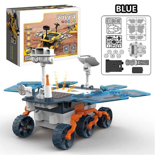 Kids Science Solar Mars Rover Model Kit, Stem Educational Diy Solaire/Batterie Aliment¿¿ Jouet Exp¿¿Rience Ensemble Pour Gar?Ons Et Filles, Cadeau Id¿¿Al Bleu