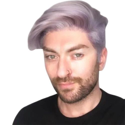 Beaux Hommes Cheveux Courts Raides Perruques Naturelles Cosplay Party Perruque Compl¿¿Te