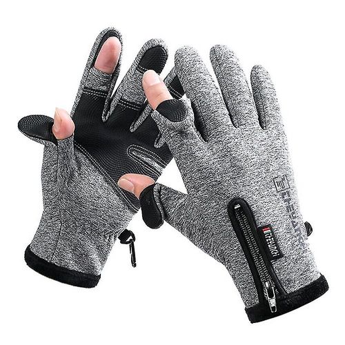 Gants Chauffants ¿¿Lectriques Usb, Mitaines Chauffantes D'hiver, ¿¿Cran Tactile Antid¿¿Rapant, Gants De Cyclisme Pour V¿¿Lo, Thermostat Gris