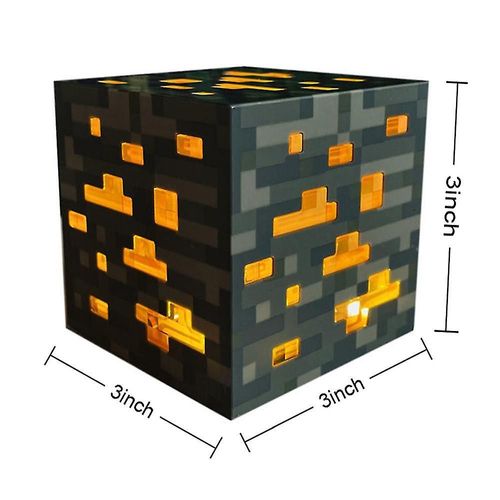 Minecraft Jeu P¿¿Riph¿¿Rique Mineurs Veilleuse Usb D¿¿Cor ¿¿ La Maison Lampe Dr?Le Fans Cadeau Or