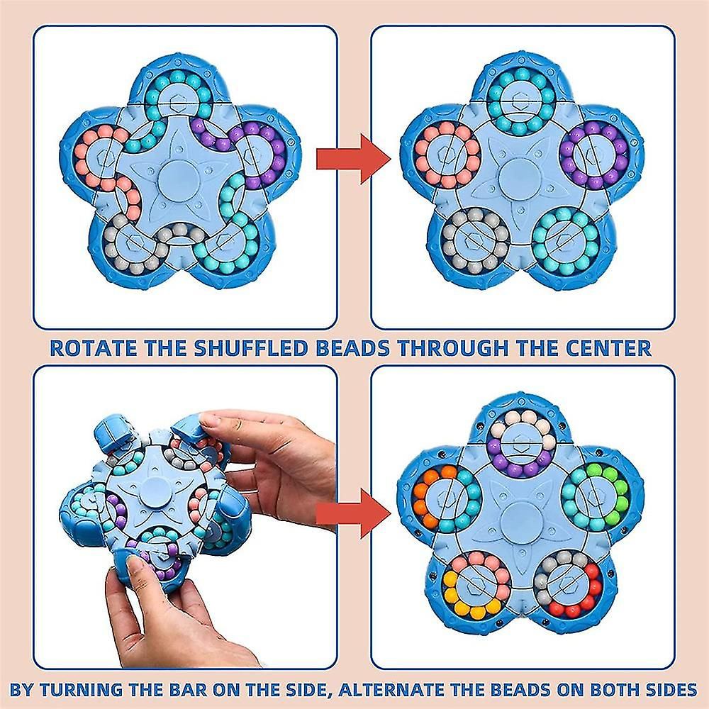 Magic Beans Spinning Puzzle Toy, Magic Bean Cube & Fidget Sp... - 4