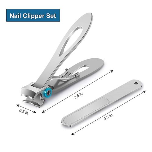 Coupe-ongles pour ongles ¿¿pais ¿C Coupe-ongles surdimensionn¿¿ ¿¿ large ouverture de la machoire, coupe-ongles robuste en acier inoxydable pour ongles ¿¿pais, bout extra large