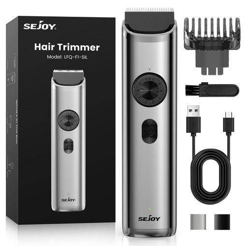 Sejoy Tondeuse Cheveux Et Barbe Hommes Professionnelle Sans Fil, 20 Hauteurs De Coupe De 1 À 20mm, 240 Min D'autonomie, Lavable