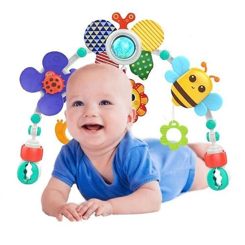 Clip Sur Poussette Hochet Arqu¿¿ Jouet Berceau ¿¿ Bascule Accessoire Jouet Pliable Voyage Couffin Si¿¿Ge De Voiture Jouets Sensoriels D¿¿Veloppe La Motricit¿¿ Fine