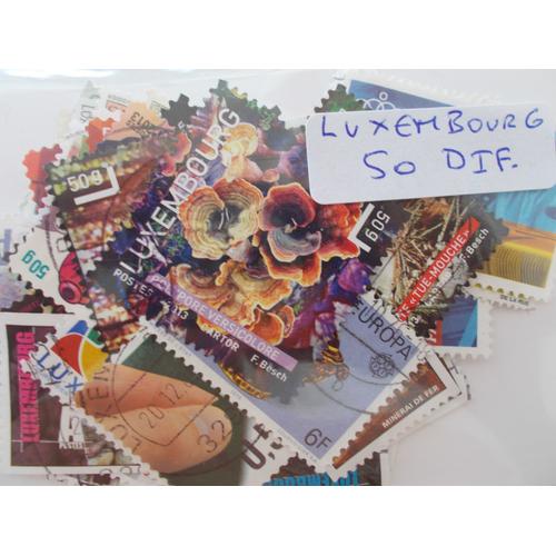 Luxembourg 50 Timbres Différents