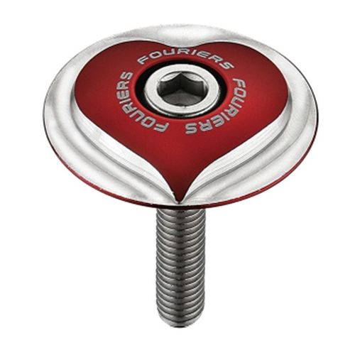 1pc Fouriers Cnc Bike Bicycle Stem Top Cap With Screw Poker Logo For 28.6mm 1 1/8\