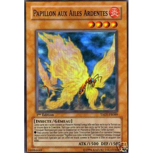 Papillon Aux Ailes Ardentes Fr 1 Ere Ed Taev-Fr089 Carte Super Rare