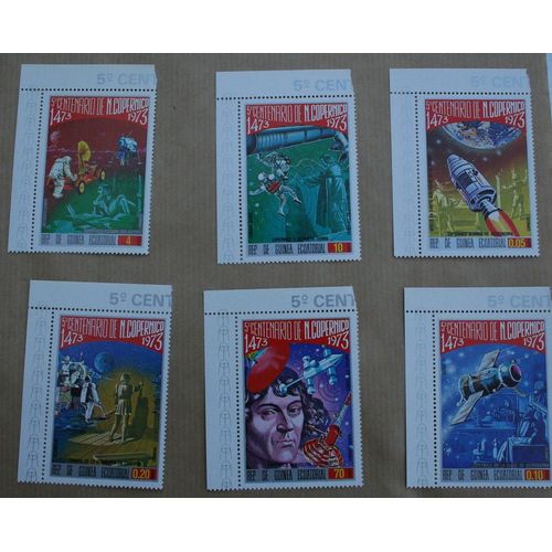 Copernic, 6 Timbres De La Guinée Equatoriale