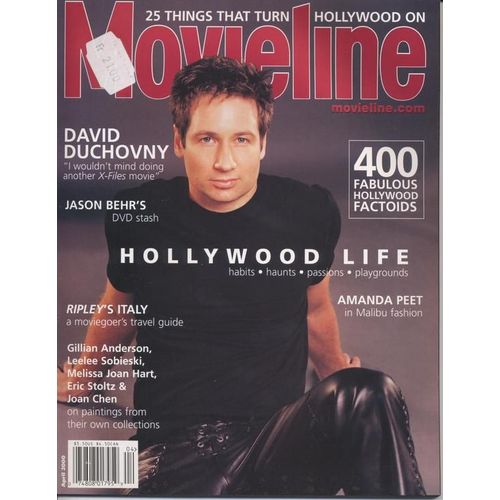 Movieline (Edition Us) / 04-2000  N° 4 : David Duchovny (7,5p) - Gillian Anderson (1p) - Leelee Sobieski (1p) - Amanda Peet (6p) - Leonor Varela (1p) - Jordan Ladd (1p)