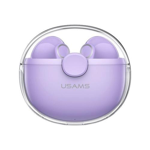 USAMS BU Series BU12 - Écouteurs sans fil avec micro - intra-auriculaire - Bluetooth - violet