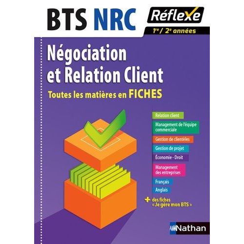 Bts Nrc Négociation Et Relation Client - Toutes Les Matières En Fiches 1re/2e Années