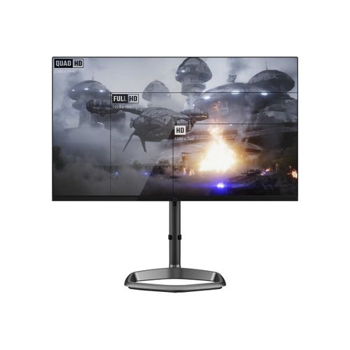 Cooler Master GM32-FQ - Écran LED - jeux - 31.5" - 2560 x 1440 WQHD @ 165 Hz - ADS-IPS - 400 cd/m² - 1200:1 - DisplayHDR 400 - 1 ms - 2xHDMI, DisplayPort, USB-C - haut-parleurs