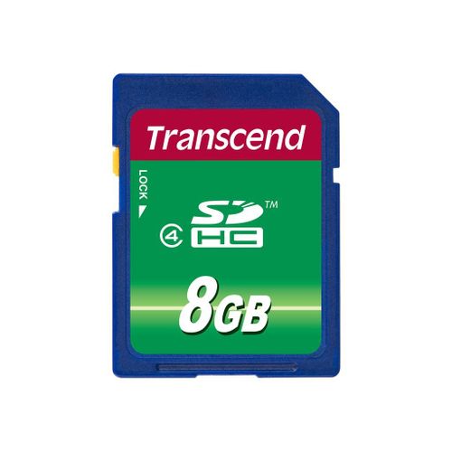 Transcend - Carte mémoire flash - 8 Go - Class 4 - SDHC