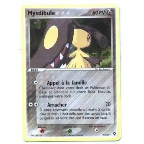 Pokemon Francaise Ex Gardiens Du Pouvoir Rare N° 17/108 Mysdibule