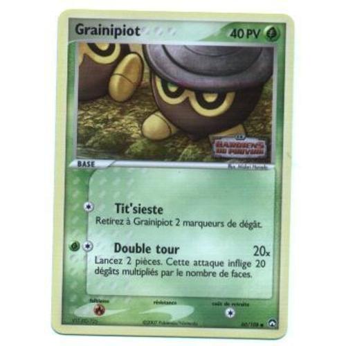 Pokemon Francaise Gardiens Du Pouvoir Holo Inv N° 60/108 Grainipiot