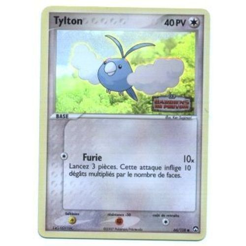 Pokemon Francaise Gardiens Du Pouvoir Holo Inv N° 66/108 Tylton