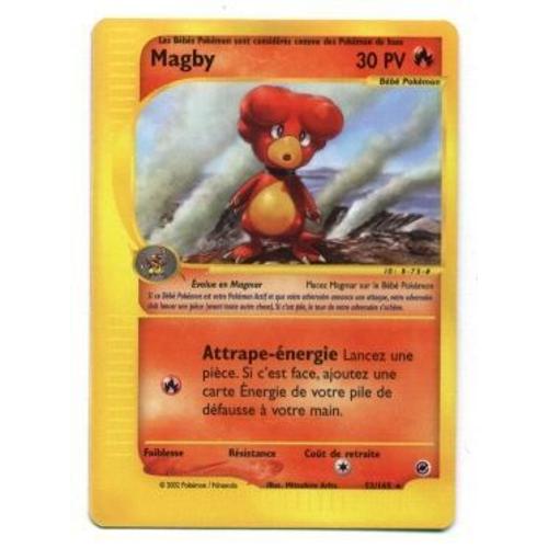 Pokemon Francaise Expedition Rare N° 52/165 Magby