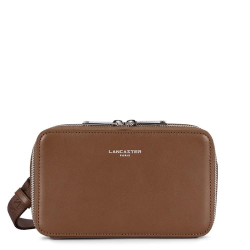 Sacoche Zippé Mini Paris Homme Lancaster 312-20 Marron