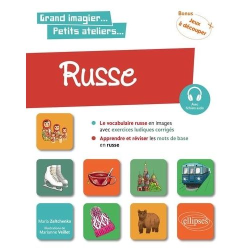 Russe En Images Avec Exercices Ludiques - Apprendre Et Réviser Les Mots De Base Niveau A1