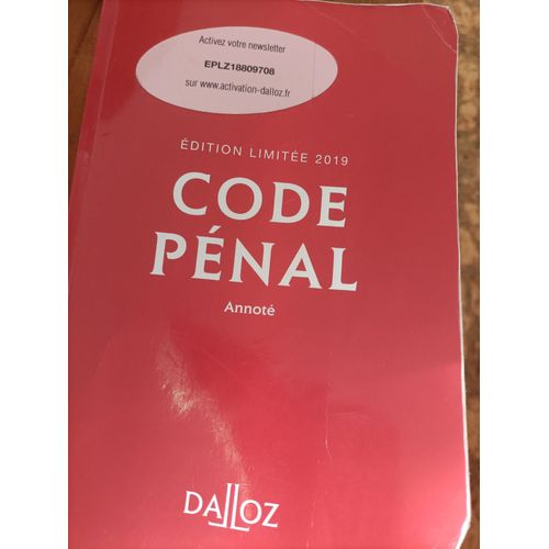 Code Pénal Édition Limitée 2019