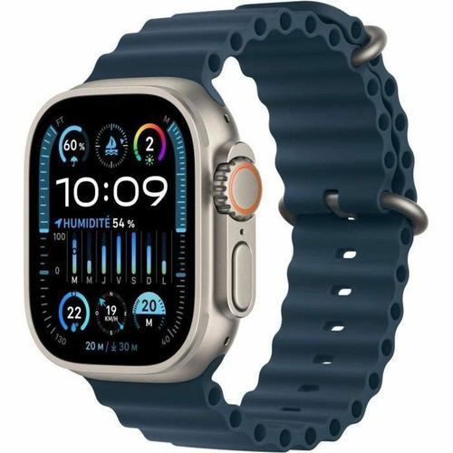 Apple Watch Ultra 2 Gps + Cellular - Boîtier Titane 49 Mm - Bracelet Bleu Océan