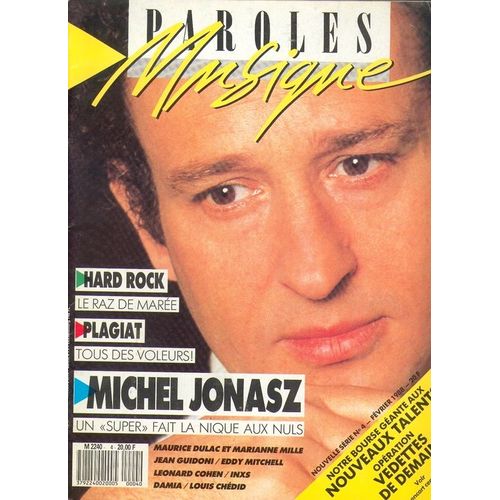Paroles Et Musique N° 04 : Michel Jonasz, Hard Rock, Plagiat, Jean Guidoni, Eddy Mitchell, Leonard Cohen, Inxs, Damia, Louis Chedid