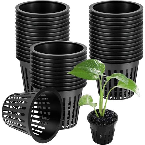 50pcs Pot Hydroponique: Paniers Hydroponiques Plastique, Pot Hydroponique Panier Hydroponie, Pot Plantation Hydroponique, Panier Hydroponie Pour Culture Hydroponique A¿¿Roponique, Plantation De Fleurs