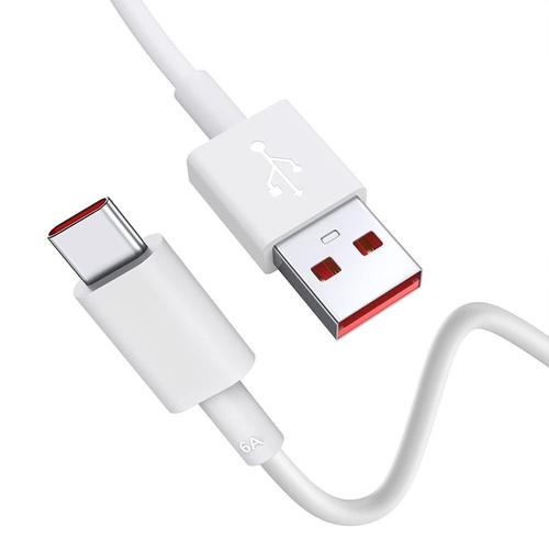 Câble USB-C 1M Charge Rapide 6A pour Xiaomi 12, 12X, 12 Pro, 12 Lite, Xiaomi 12T, 12T Pro - BOOLING
