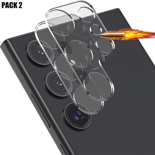 2 X Verre Trempé Caméra Arrière Pour Samsung Galaxy S24 Ultra, Film Protection Transparent Rigide - E.F.Connection