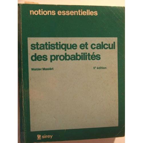 Statistiques Et Calcul Des Probabilités