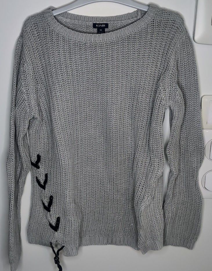 Pull Gris En Laine Kiabi - T8 Ans