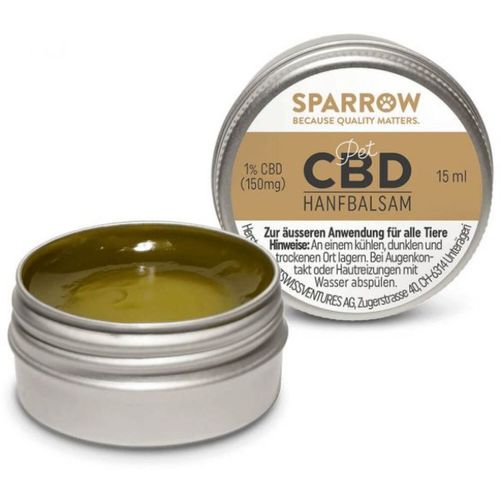 Sparrow Pet Baume De Chanvre Avec Cbd 225 15ml Pour Animaux