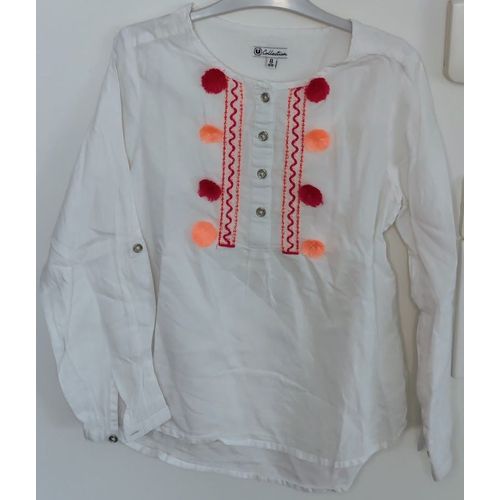 Chemisier Blanc U Collection - T8 Ans