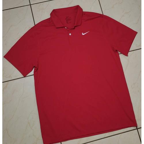 Polo Rouge Pour Homme Nike Golf, Taille L En Très Bon État.