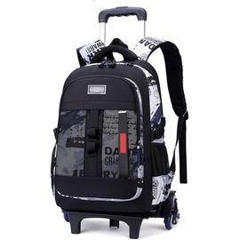 Sac À Dos À Roulettes Fille Garcon Scolaire Roulant Chariot