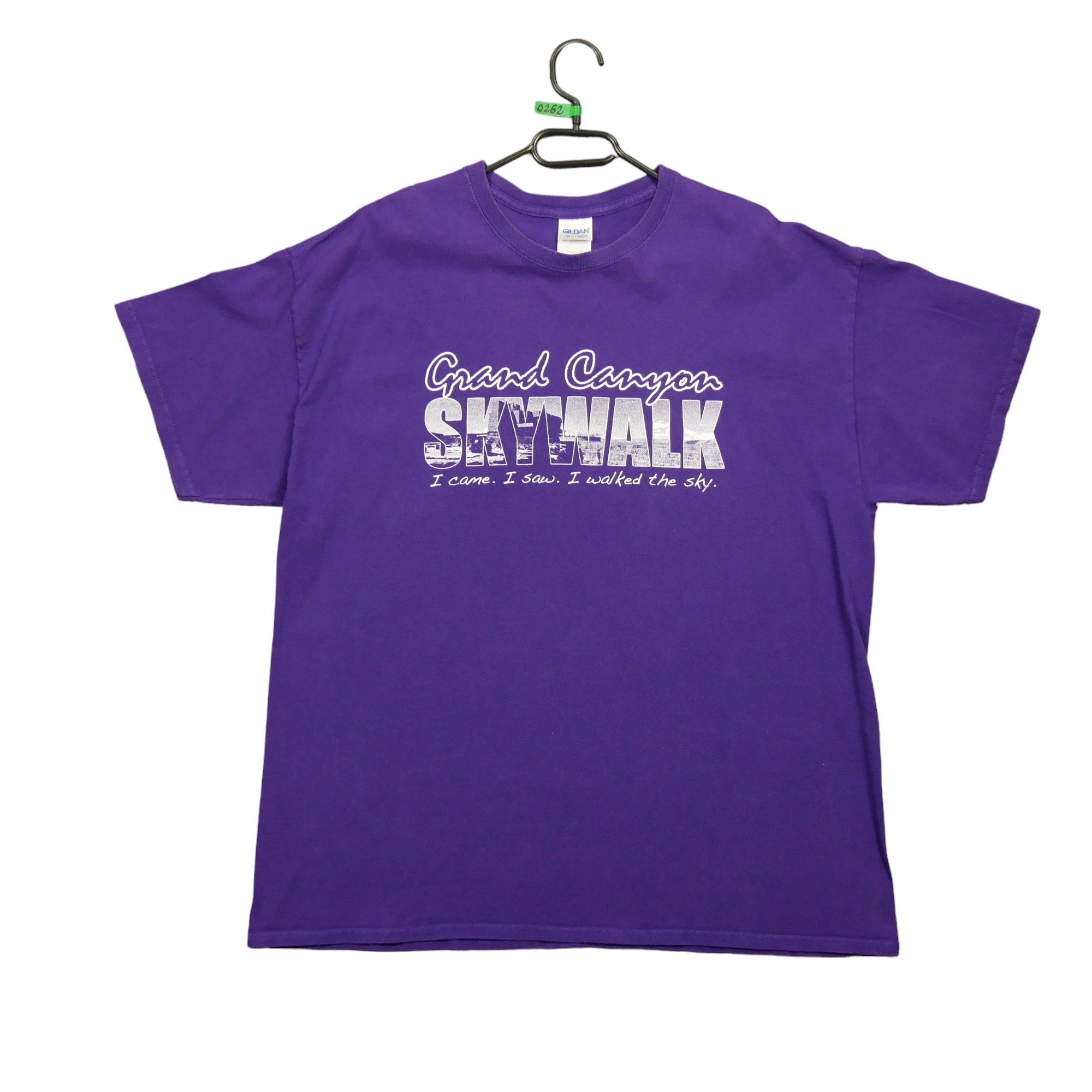 Reconditionné - T-Shirt Gildan Grand Canyon Skywalk - Taille Xl - Homme - Violet