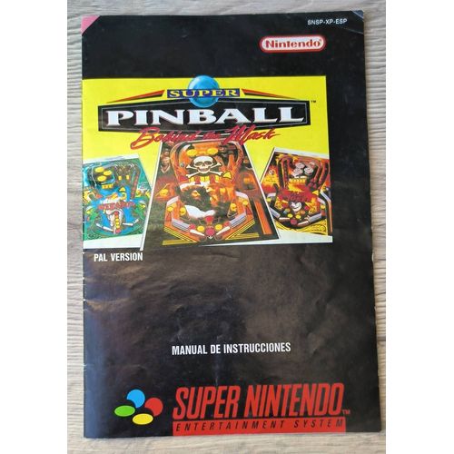 Manuel D'instructions En Espagnol Super Pinball