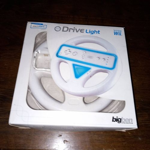 Drive Light - Volant Lumineux (Wheel) Wii Marque Bigben - Pour Jeux Mario Kart