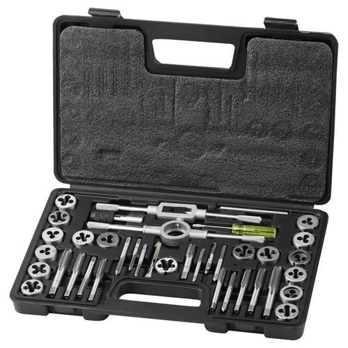 VEVOR Coffret Tarauds et Filières Kit Taraudage Filetage Métrique 40PCS M3-M12