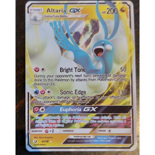 Carte Pokemon Stage 1 Altaria Gx 200